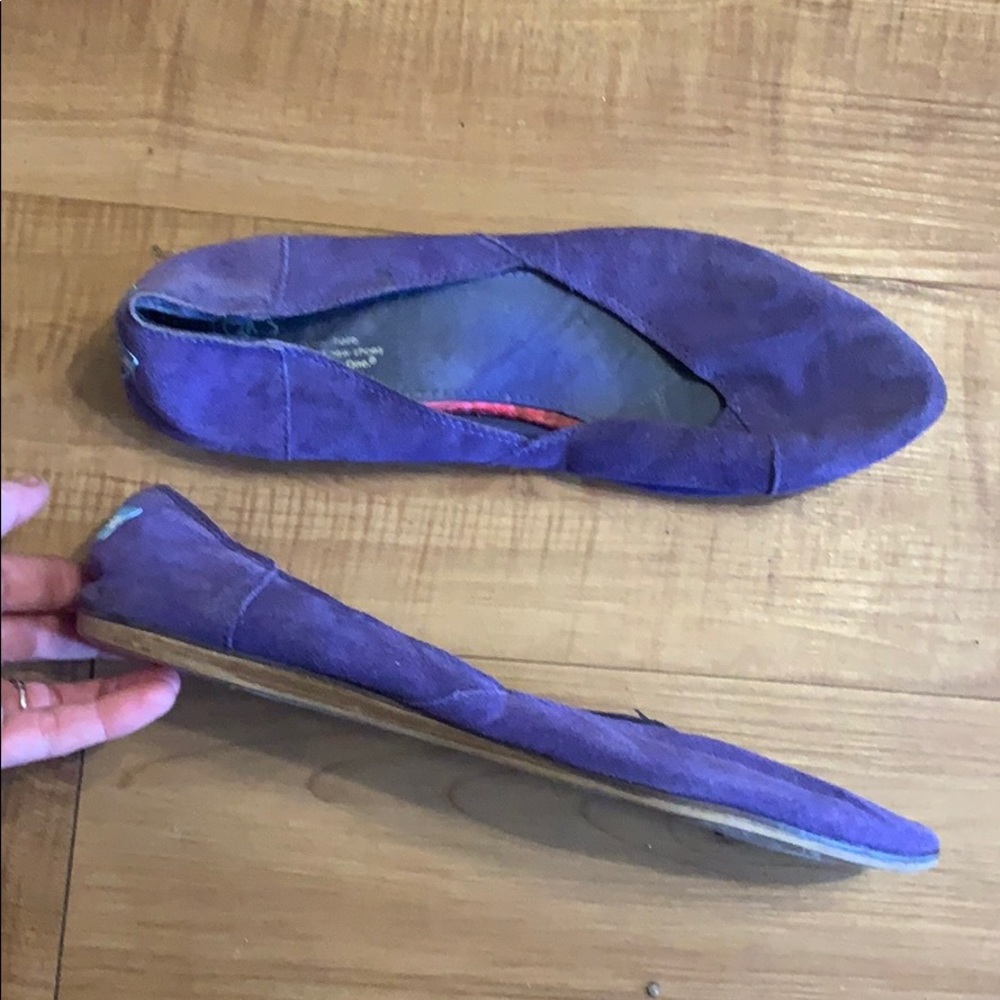 Purple TOMS Shoes Size 11
